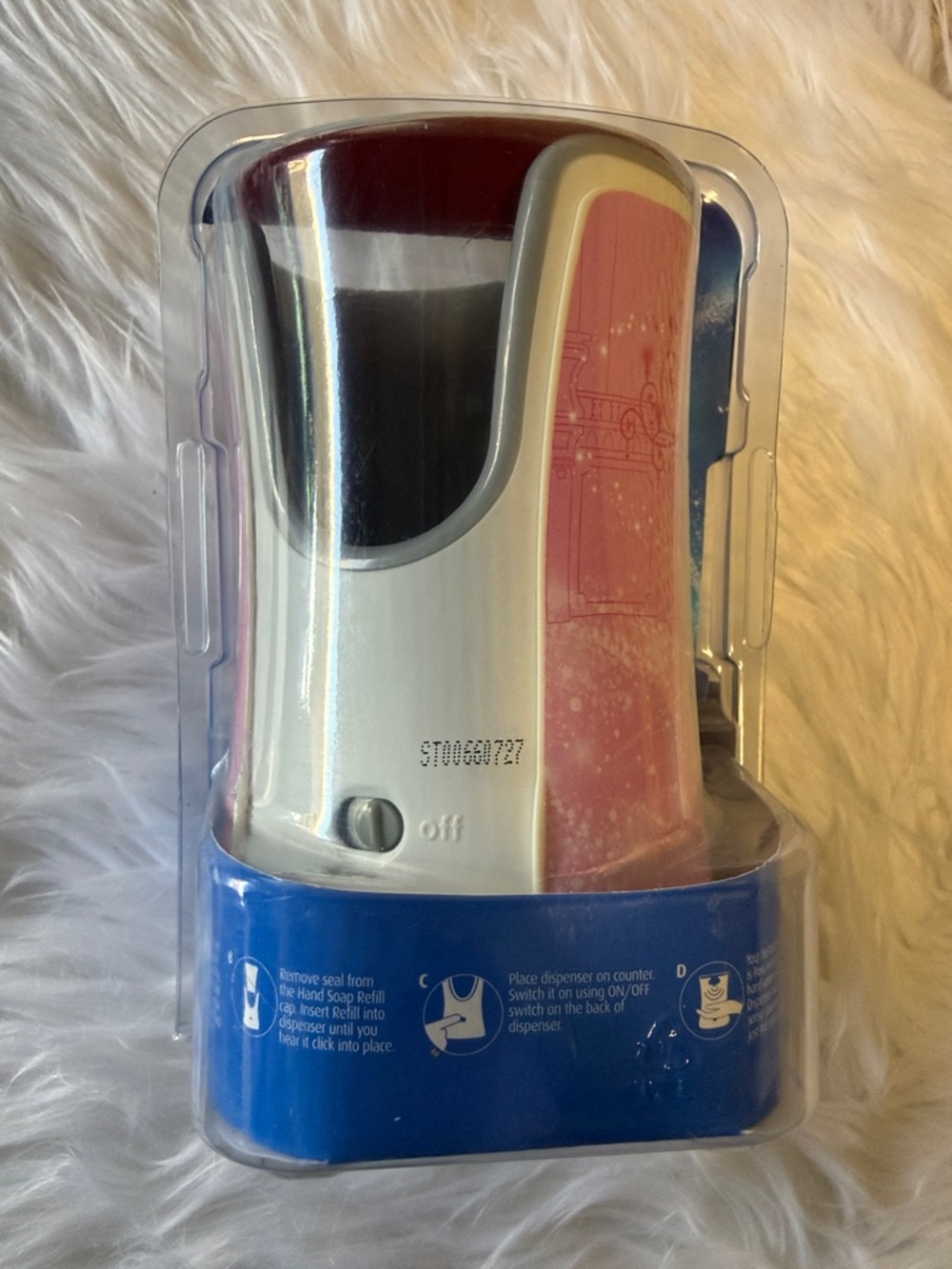 Disney Princess No-Touch Hand Soap Dispenser – Pink & Blue - Picture 3 of 6
